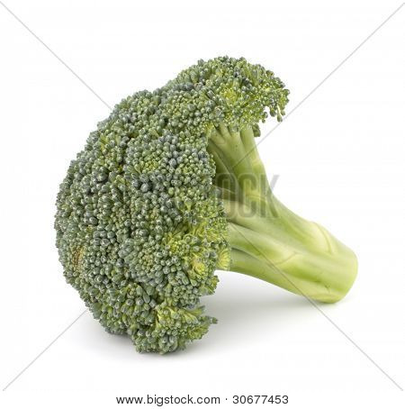 Broccoli vegetabiliska isolerad på vit bakgrund