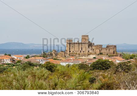 Medieval Castle Of Belvis De Monroy, Caceres, Spain