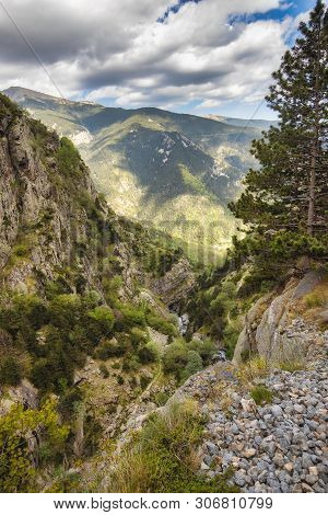 Very Nice Valley In Mountain Pyrenees Of Spain (valley Name Is Vall De Nuria)