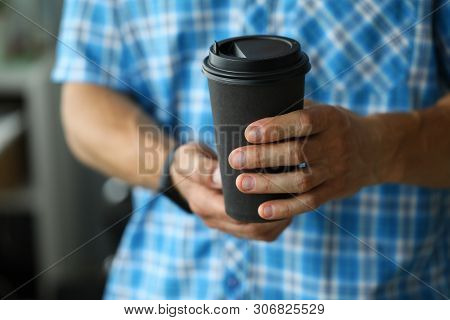 Black Paper Moog Mockup. Coffee Espresso. Lifestyle Food Concept. Morning Coffee Cup .
