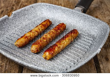 Kupaty In A Frying Pan