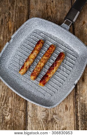 Kupaty In A Frying Pan