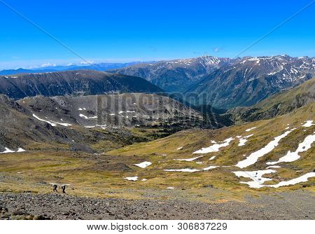 Hikking In The Mountains Of French Pyrénées