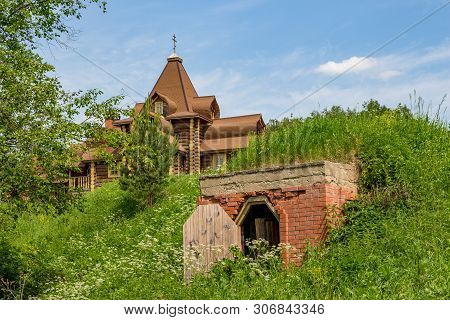 Monastery Cell Of The Russian Orthodox Church. Kolodezi, Borovsky District, Kaluzhskiy Region, Russi