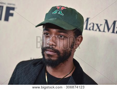 LOS ANGELES - JUN 12:  Lakeith Stanfield arrives for the 2019 Women In Film Annual Gala on June 12, 2019 in Beverly Hills, CA                