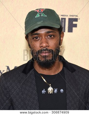 LOS ANGELES - JUN 12:  Lakeith Stanfield arrives for the 2019 Women In Film Annual Gala on June 12, 2019 in Beverly Hills, CA                