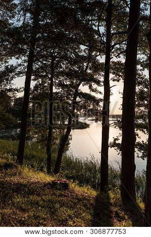 Beautiful View Of The Biale Lake, Poland In Hot Summer