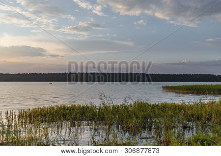 Beautiful View Of The Biale Lake, Poland In Hot Summer