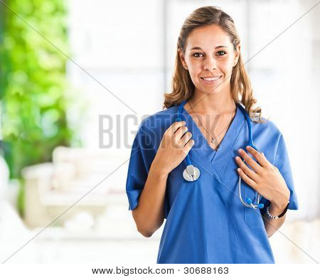 Smukke sygeplejerske protrait