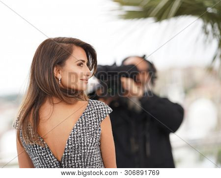 CANNES, FRANCE - MAY 18, 2019: Penelope Cruz attends the photocall for 