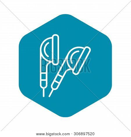 Ear Buds Icon. Outline Ear Buds Vector Icon For Web Design Isolated On White Background