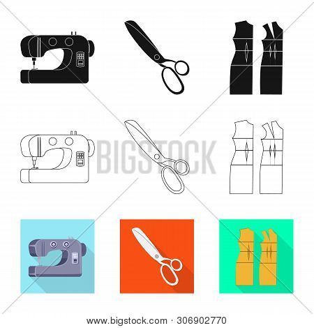 Vector Illustration Of Craft And Handcraft Icon. Collection Of Craft And Industry Stock Symbol For W
