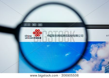Los Angeles, California, Usa - 12 June 2019: Illustrative Editorial Of China Unicom Website Homepage