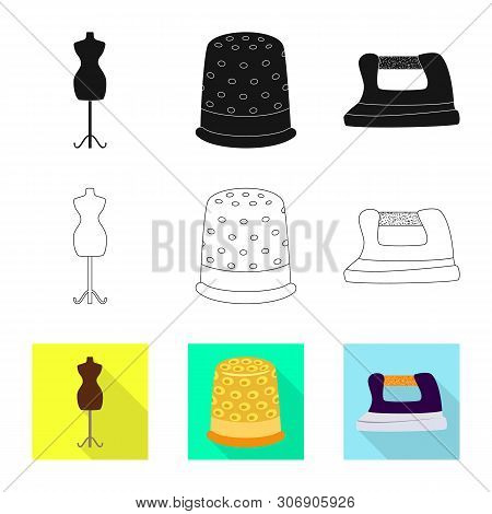 Vector Illustration Of Craft And Handcraft Icon. Set Of Craft And Industry Vector Icon For Stock.