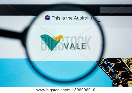 Los Angeles, California, Usa - 12 June 2019: Illustrative Editorial Of Vale Website Homepage. Vale L
