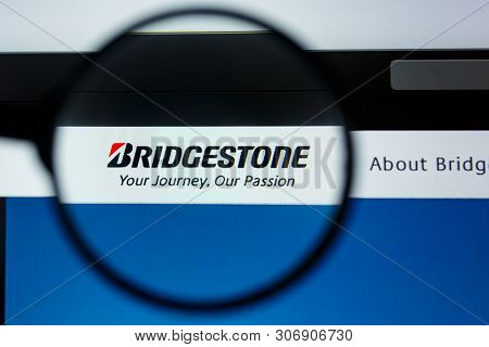 Los Angeles, California, Usa - 12 June 2019: Illustrative Editorial Of Bridgestone Website Homepage.