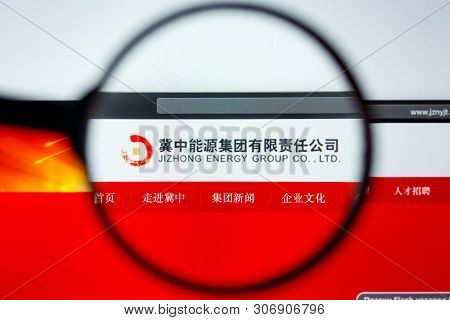 Los Angeles, California, Usa - 12 June 2019: Illustrative Editorial Of Jizhong Energi Group Website 