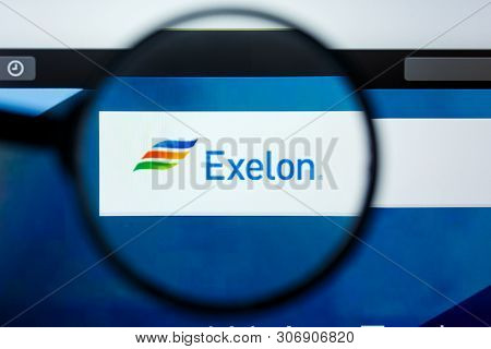 Los Angeles, California, Usa - 12 June 2019: Illustrative Editorial Of Exelon Website Homepage. Exel