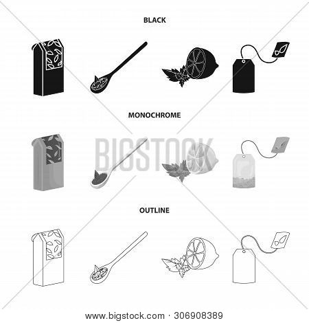 Vector Design Of Healthy And Floral Symbol. Set Of Healthy And Gradient Vector Icon For Stock.