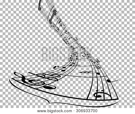 Vector Notes Design With Transparency Grid On Back. Vector Illustration.