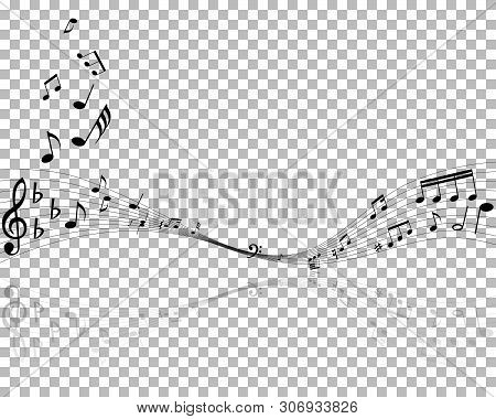 Vector Notes Design With Transparency Grid On Back. Vector Illustration.