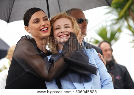 Catrinel Marlon and Rodica Lazar attend the photocall for 