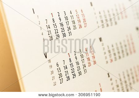 Calendar Sheet. Calendar Of The Year Two Thousand Nineteen. May.