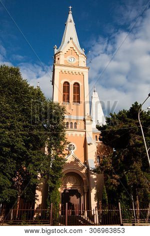 Mukacheve - Ukraine, July 26, 2009: Church In Center Of The City Mukacheve