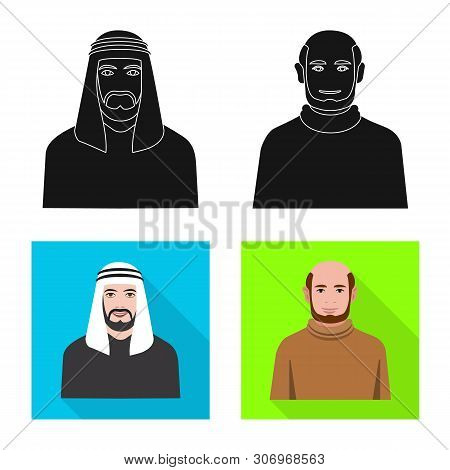 Vector Illustration Of Hairstyle And Profession Icon. Set Of Hairstyle And Character Stock Vector Il