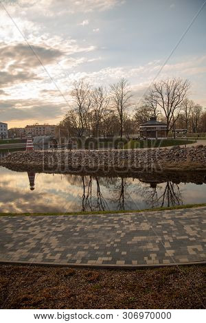 Jelgava Zemgale Latvija Latvia City River Landscape