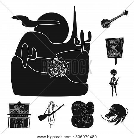 Isolated Object Of Danger And Culture Logo. Collection Of Danger And West Stock Vector Illustration.
