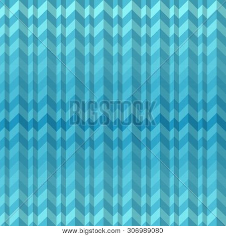 Seamless Abstract Blue Background With Gradient Chevron Pattern