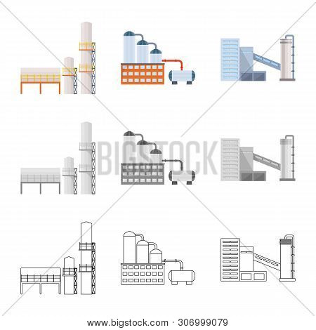 Vector Design Of Production And Structure Sign. Set Of Production And Technology Stock Vector Illust