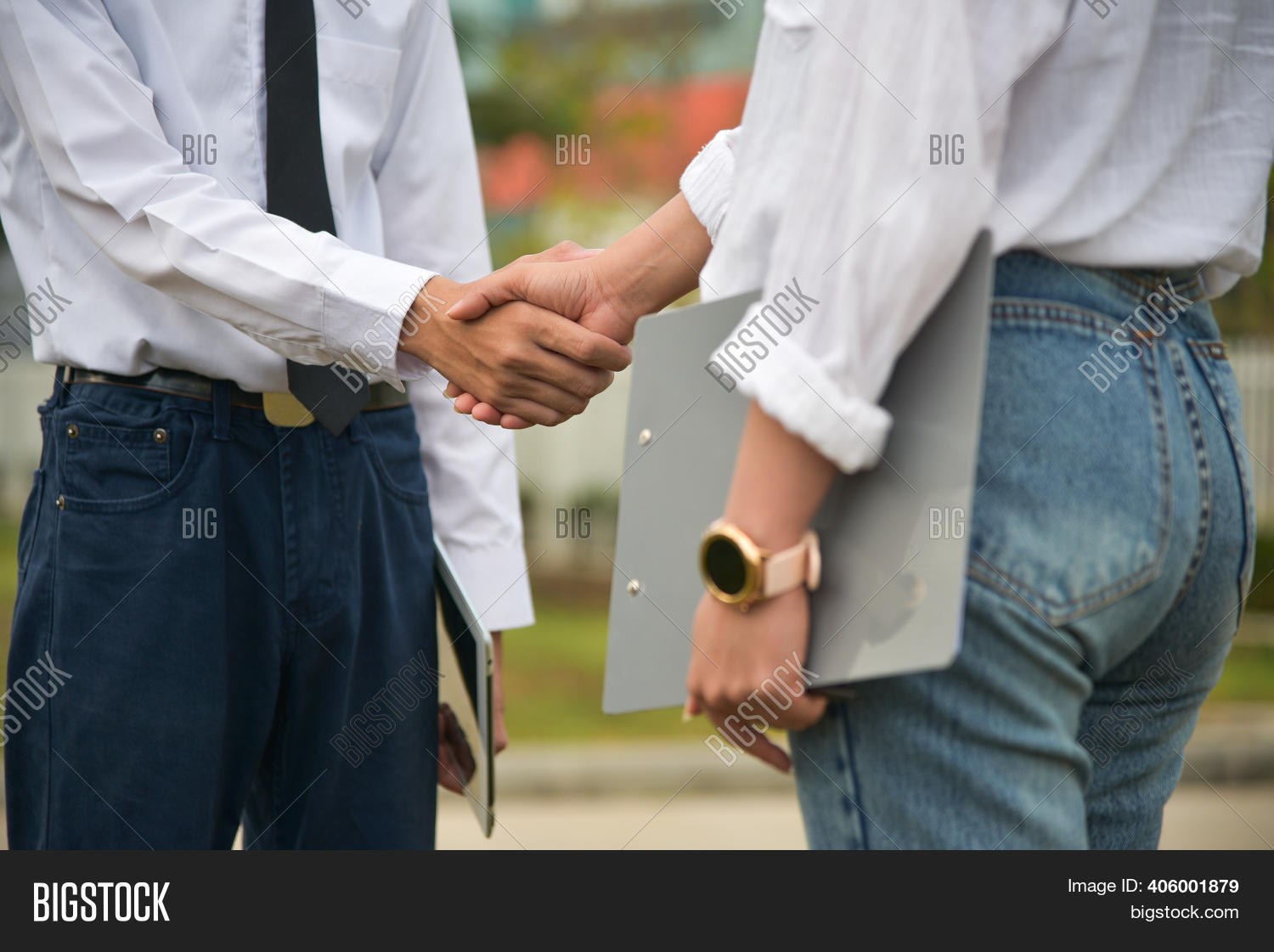 Men Women Shake Hands Image & Photo (Free Trial) | Bigstock