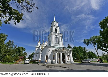 Ukraine, Poltava 06.06.2020. The Assumption Cathedral On Ivanova Gora Is The First Stone Building In