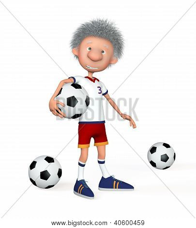 die FuÃŸball-Spieler fÃ¼r die Ausbildung
