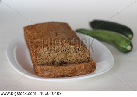 Homemade Zucchini Raisin Bread For Breakfast