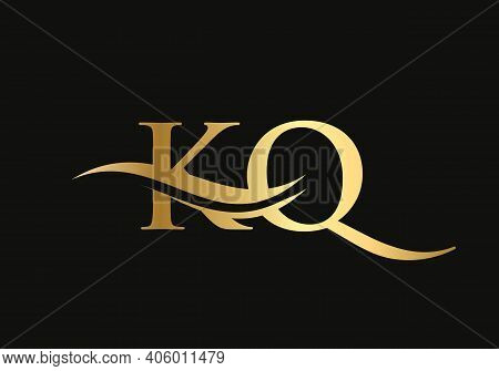 Modern Letter Kq Logo Design Vector. Initial Linked Letter Kq Logo Design With Creative, Minimal And