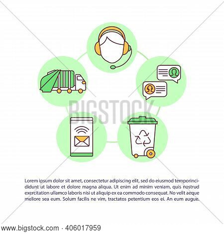 Contact Your Waste Hauler Concept Icon With Text. Efficiently Reduce Careless Disposal Of Methan. Pp