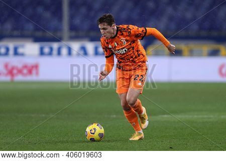 Genova, Italy. 30th February 2021 . Federico Chiesa Of Juventus Fc  During The Serie A Match Between