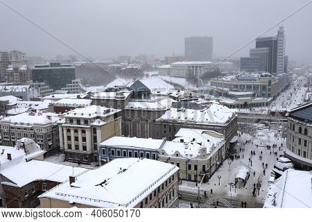 Landscape Of Kazan In Winter