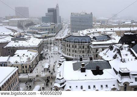 View Of Kazan In Winter