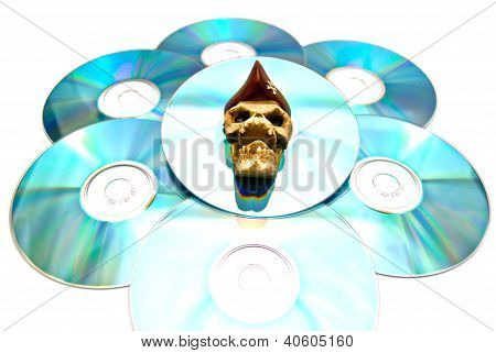 Pirated Copy Of The Disc On White
