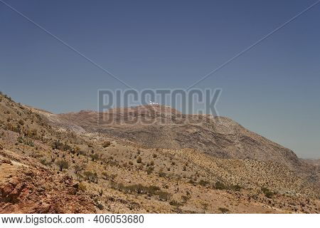 Observatory Located High On Mountain In The Dry And Arid Landscape Of The Atacama Desert In Chile, S