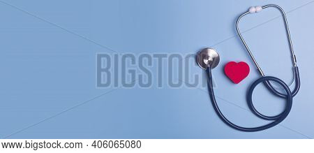World Heart Day Banner Background. Heart As A Symbol Of Health, Treatment, Charity, Donation And Car