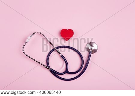 World Heart Day Background. Heart As A Symbol Of Health, Treatment, Charity, Donation And Cardiology