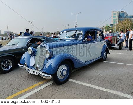 31st Jan 2021, Bandra, Mumbai, Vintage Car Exhibition, Mumbai Art Festival 2021.
