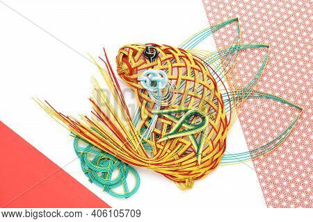 Pictured The Mizuhiki Red Snapper Is Decorative Japanese Cord Made From Twisted Paper.