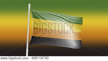 Aromantic Pride Flag. Coming Out. Celebrated. Festival And Parade. Modern Minimal Design. Lgbt Symbo