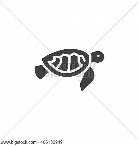 Sea Turtle Line Icon. Linear Style Sign For Mobile Concept And Web Design. Chelonia Mydas Outline Ve